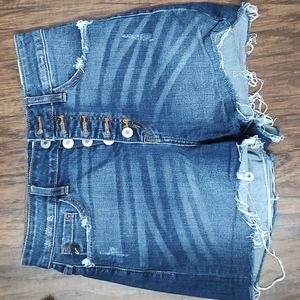 KanCan high rise button up shorts